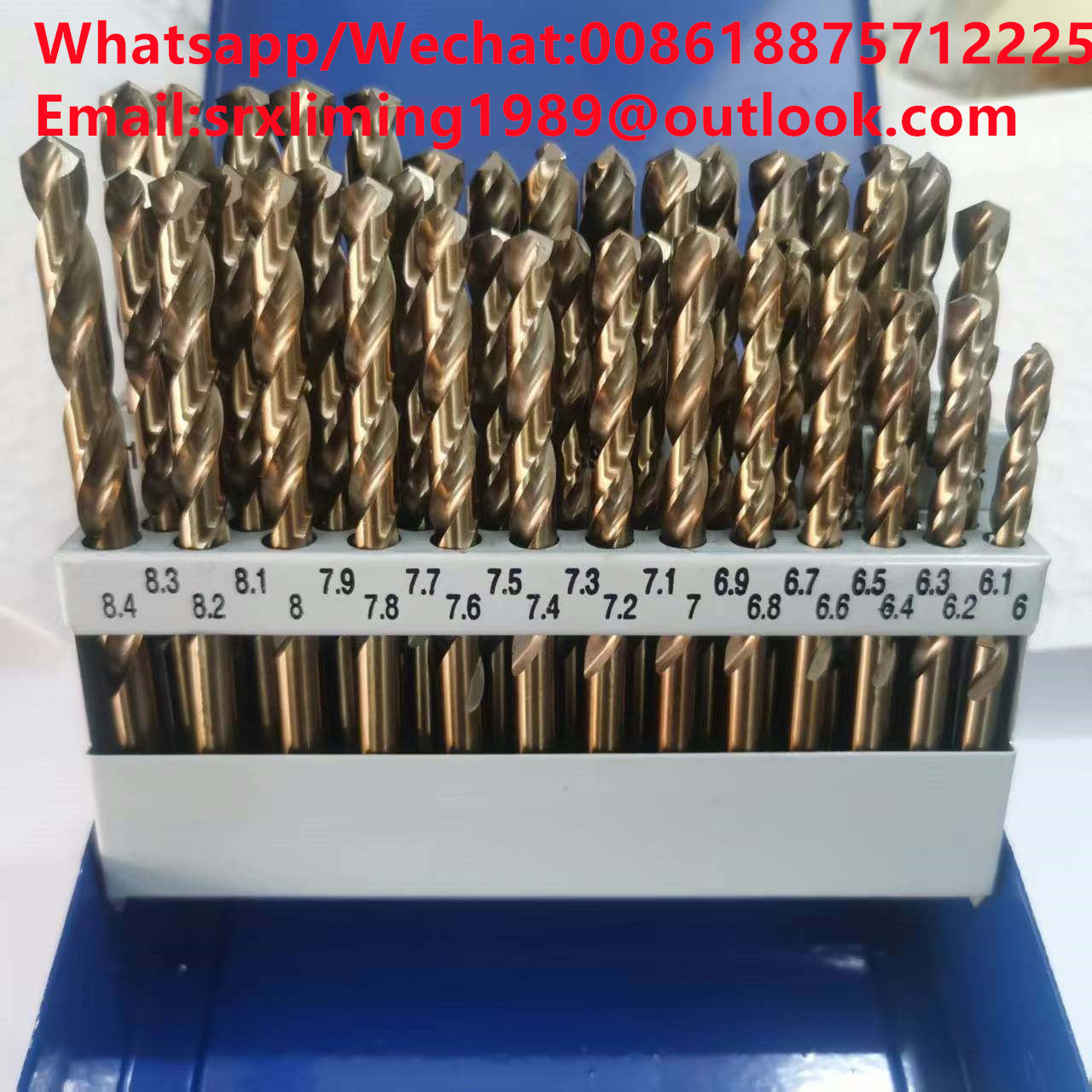 TEBAK M42 Cobalt Industrial Grade Titanium Coated HSS Twist Drill Bit Set Metal Hole Cutters for Stainless Steel Hard Metal