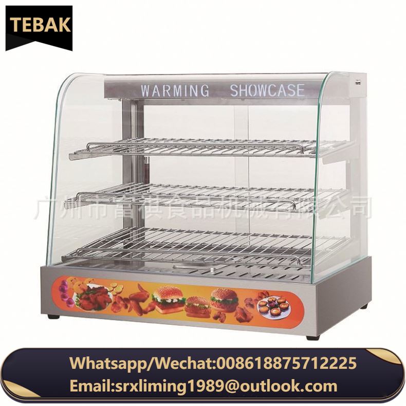 Hot Sale Hot Pot Food Warmer Display Showcase Commercial 3 Tier Food Warmer Display
