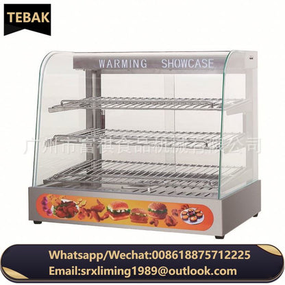 Hot Sale Hot Pot Food Warmer Display Showcase Commercial 3 Tier Food Warmer Display