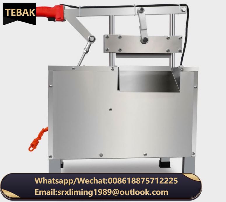 Mutton Frozen Fish Cutter Pork Ribs Hydraulic Bone Cutter Commercial Pig Trotters Guillotine Beef