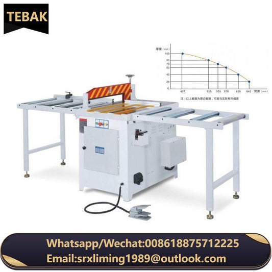 TEBAK CX-08 Nicer Woodworking High Speed Pneumatic Circular  Optimizing Cross Wood square Saw Cut Machine