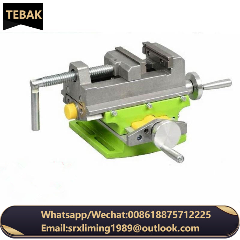 Precision Heavy Duty Cross-nose Pliers Bench Drilling Machine Cross Slide Vise Vice Table Compound Worktable Bracket for Milling