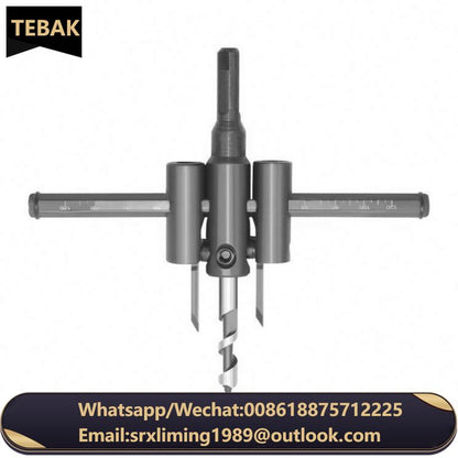 TEBAK Adjustable Aircraft Type Woodworking Hole Opener Audio Spotlight Integrated Ceiling Downlight Gypsum Board Drilling Drill