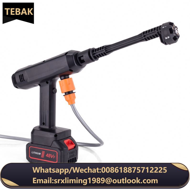 TEBAK Portable Car Washing Machine Lithium Wireless High Pressure Water Gun Garden Watering Flower Car Washing Machine