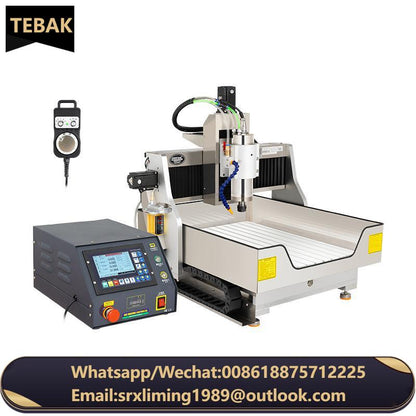 TEBAK JY-12 Square Rail CNC Engraving Carving Machine Automatic Tool Change ATC ISO20 2.2KW Spindle 5pcs Tool Magazine