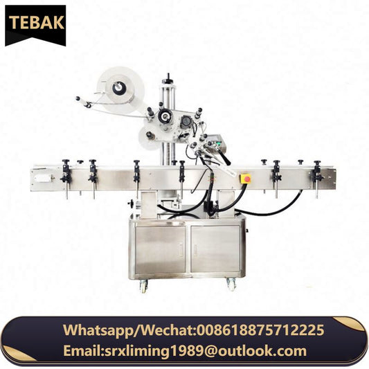 TEBAK SY-300 Fully Automatic Plastic Paper Pouch Sticker Labeling Machine New Automatic Corner Labeling Machine