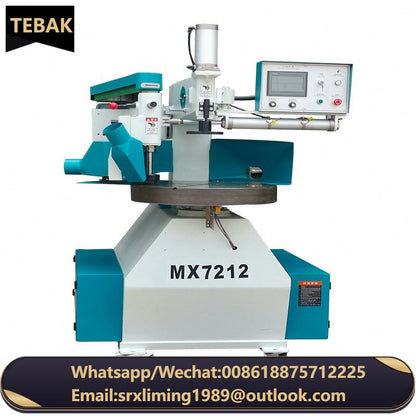 A TEBAK Auto Coping Shaper Milling Machine Automatic Woodworking Moulder Copying Processing Round Oval Rectangular Wood Workpieces