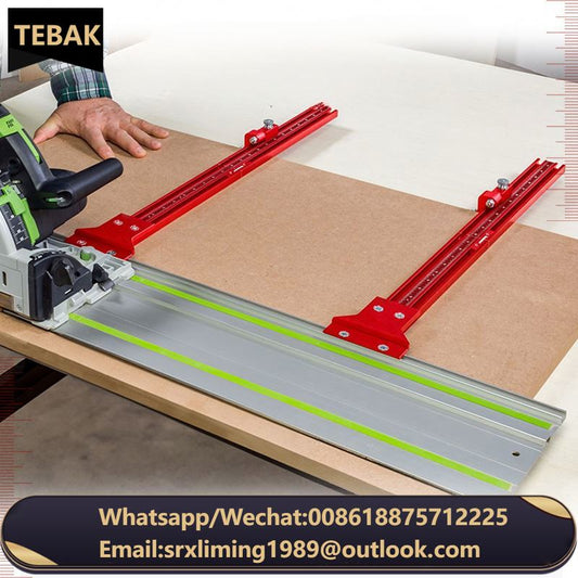 TEBAK W-51 Measuring Ruler Track Wooden Pencil for Woodworker Measuring on the Tiles Wood Mental