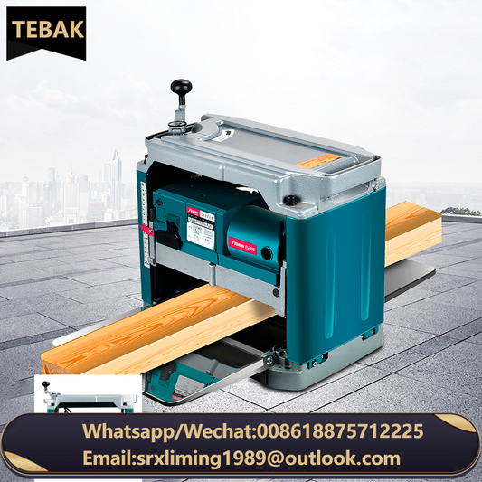 TEBAK Woodworking Wood Planer Thicknesser Woodworking Machine Wood Planer Multifunctional Power Tools
