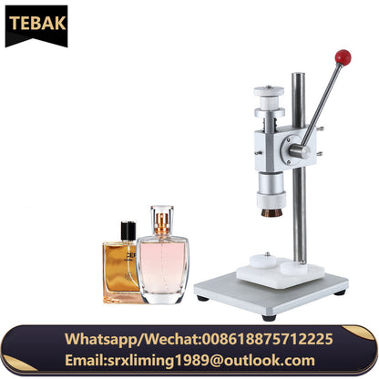 TEBAK-SY-50 Manual Perfume Crimping Machine Hot Sale Manual Packaging Spray Perfume Bottle Sealing