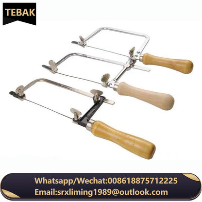 TEBAK Portable Adjustable U-Shape Coping Jig Saw Jeweler's Saw Frame Kit Cutting Metal Saw for DIY Jewelry Processing & Making