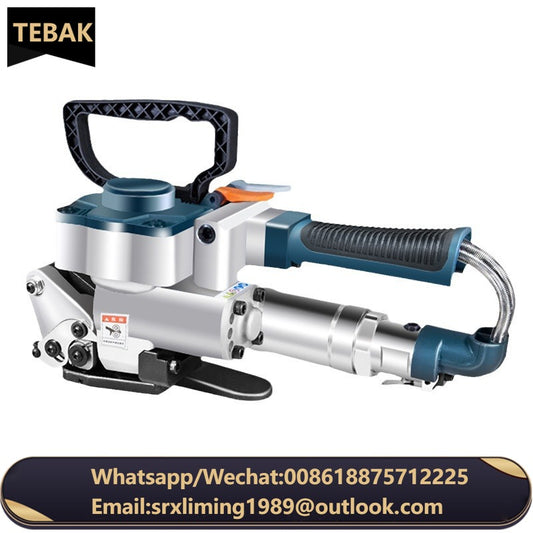 TEBAK B19 PET PP Pneumatic Strapping Machine Hand Packing Tools for Width 1/2"-1" Strap Baler Commodity and Strapping Equipment