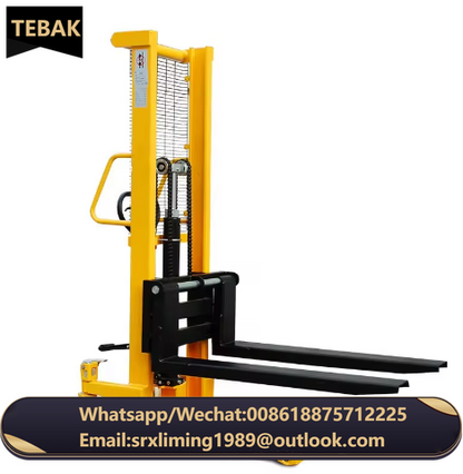 Fully Electric Stacker Provide Manual Hydraulic Forklift Trucks with Strong Bearing Capacity and Flexible Operation