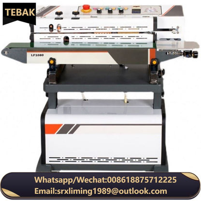 TEBAK  Automatic Continuous Vacuum Sealing Machine with Nitrogen Gas Filling Flush Sealing Machine