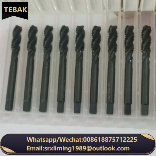 TEBAK HSS Steel Die Type Tin Coated Tap Drill Set M3-M12 for Metric Tap Machine-Machine Screw Thread Cutting