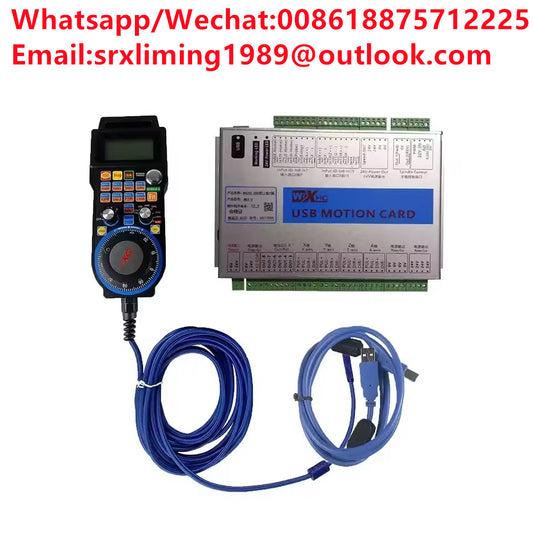 CNC Mach3 Controller Ethernet Breakout Board MKX-V Specialfication 3/4/6 axis+LHB04B-4/6 Wired handwheel 2000KHz