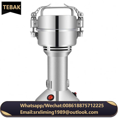 Commercial Electric Spice Grinder Large Capacity Dry Spice Food Powder Grinding Machine Multifunctional New Used Motor Home Use