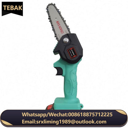 TEBAK Electric Chainsaws 4 Inch 24v Mini Steel Chainsaw Chains Electric Chainsaws Accessory Chains Replacement