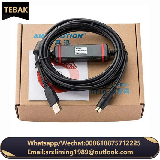 TEBAK CNC RCM-101-USB Programming Cable Suitable IAI Electric Cylinder Driver ACON/PCON/SCON PLC Debugging Cable