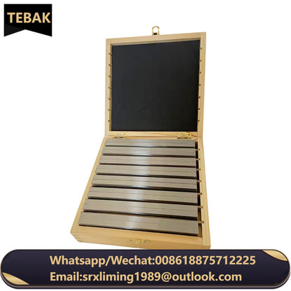 TEBAK Machine Tools 160x8mm 9pairs Precision Parallel Set Parallelism: 0.005mm Parallel Bock Set Block Gauge Gage