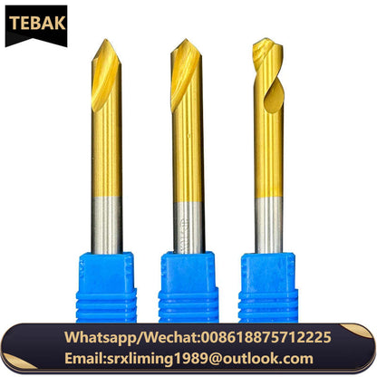 TEBAK China Titanium Coated Centering Drill *60 Degree Drill Bits for Machine Tools Hss Auger Cobalt Drill Lathe Machine Tool