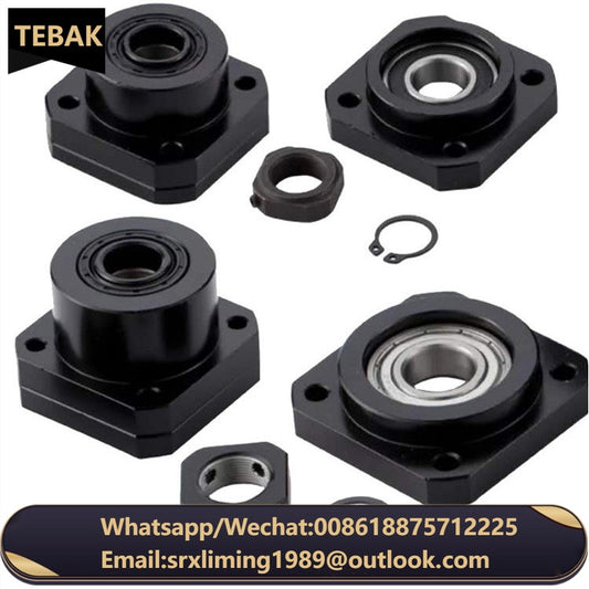 TEBAK D-03 SFU1605 SFU1604 Ballscrew Ball Screw End Support FK12 Fixed Side FF12 FK10 FK 10 FK15 FK15 FF20FK20 Floated Side