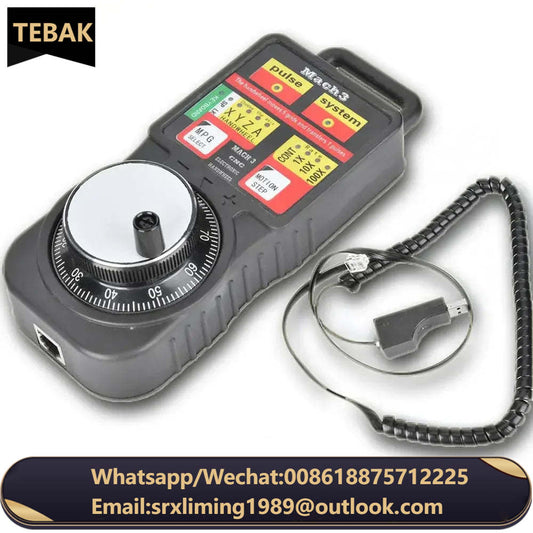 TEBAK CNC MACH3 USB Industrial Electronic Handwheel MPG4 4 Axis Manual Pulse Generator MPG Pendant Handwheel