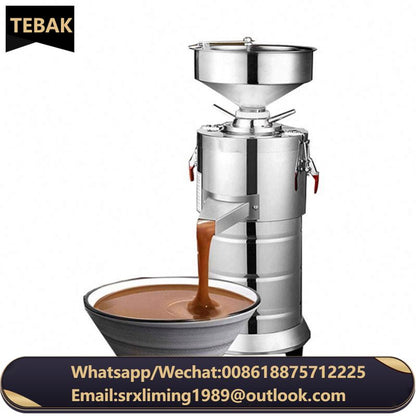 TEBAK Almond Paste Grinding Production Maker Equipment Colloid Mill Almond Butter Machine
