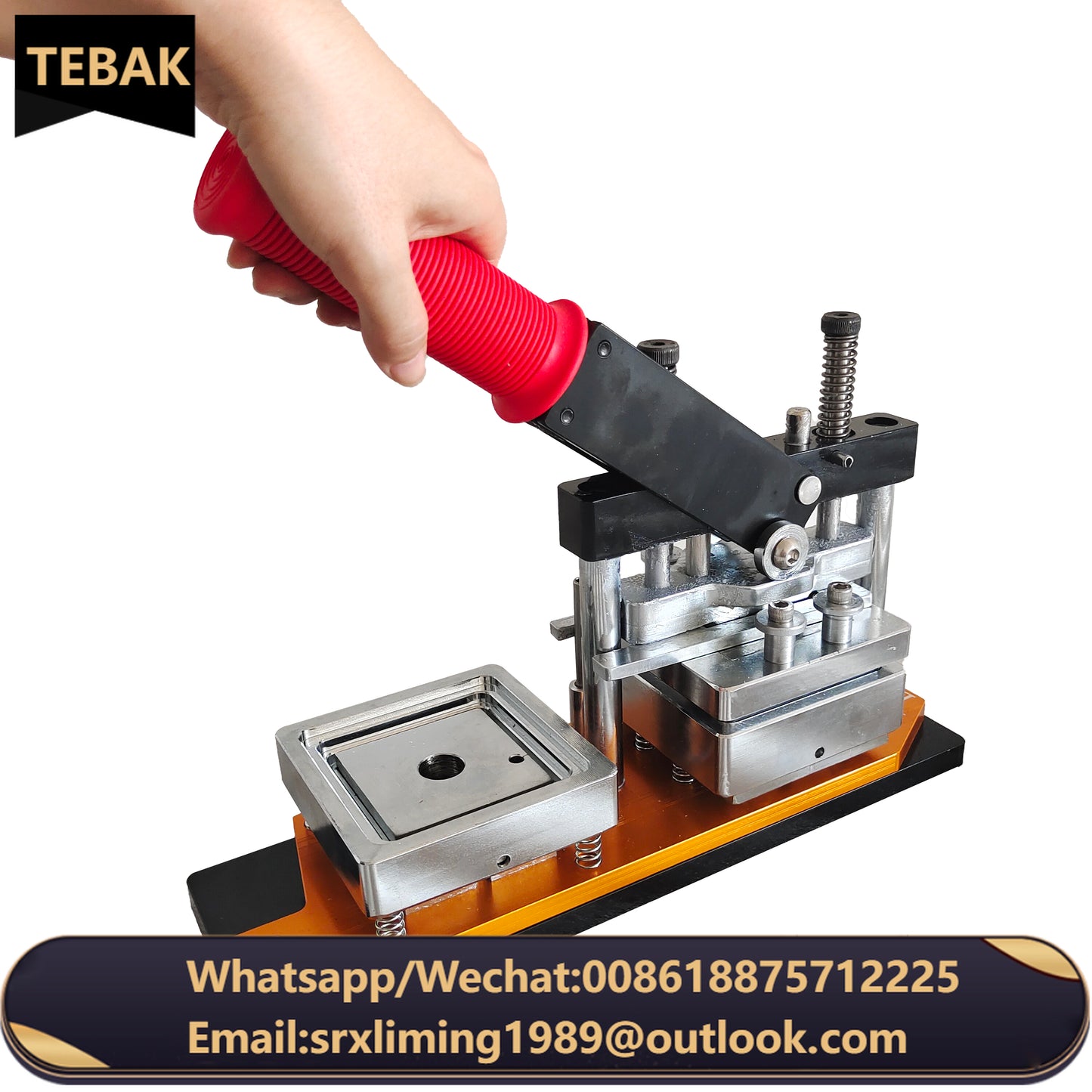 Tebak Hot Selling 50mm*50mm square Hand Press Photo Fridge Magnet Making Machine Magnets Maker Machine