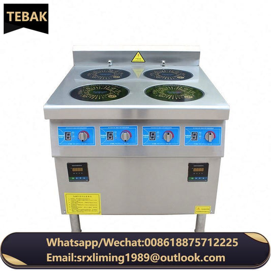 Restaurant 4 Burners Electric Cooktop Stove Commercial Induction Cooker Stainless Steel Electric Induction Cookers