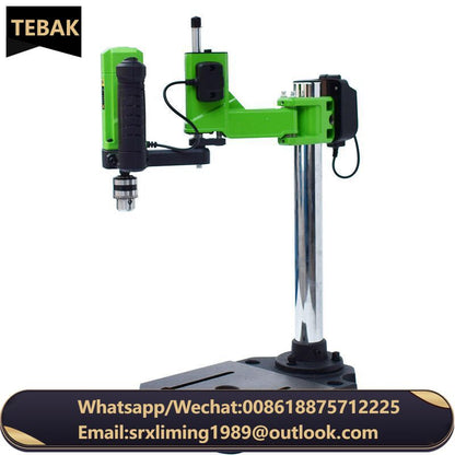 Woodworking BG-5199 Bench Drill - Large Working Diameter - Plug-in Lithium Battery Dual-use Z-shaped Swivel Drill - Tap Machine