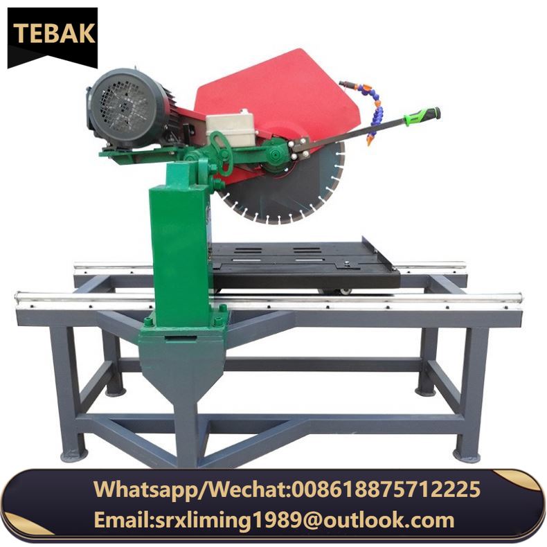 A TEBAK High Quality Tile Cutting Table Saw Electric Tile Saw Cutter Stone Cutting Machinery Block Chain Saw Cutting Machine