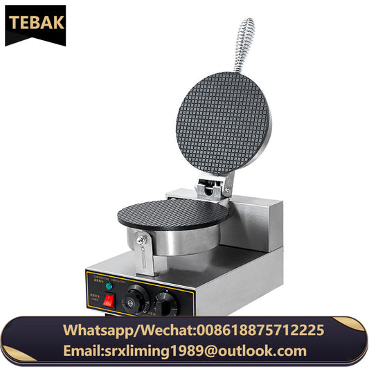 TEBAK Semi Automatic Commercial Ice Cream Cone Baking Machine Commercial Ice Cream Waffle Cone Maker Machine