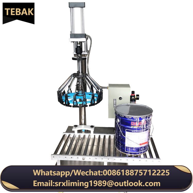 XSH-17 TEBAK Industrial Viscous Liquid Automatic Car Wall Putty Paste Oil Paint Bucket Tank Filling Machine