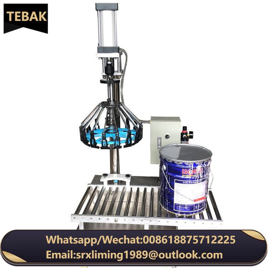 XSH-17 TEBAK Industrial Viscous Liquid Automatic Car Wall Putty Paste Oil Paint Bucket Tank Filling Machine