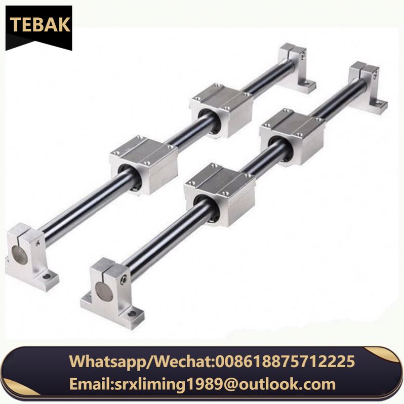 D-24 Aluminum Linear Motion Rail Clamping Rod Rail Guide Support SHF8 for 8mm Diameter Shaft