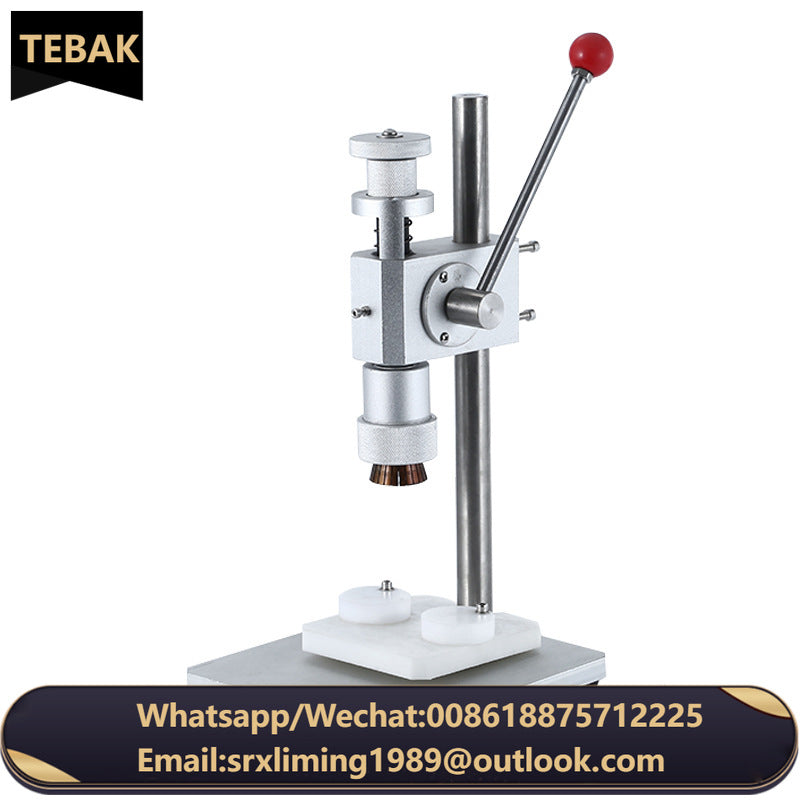 TEBAK Hot Sale 13mm 15mm Manual Perfume Glass Bottle Press Sealing Crimping Machine Bottle Press Sealing Crimping Machine