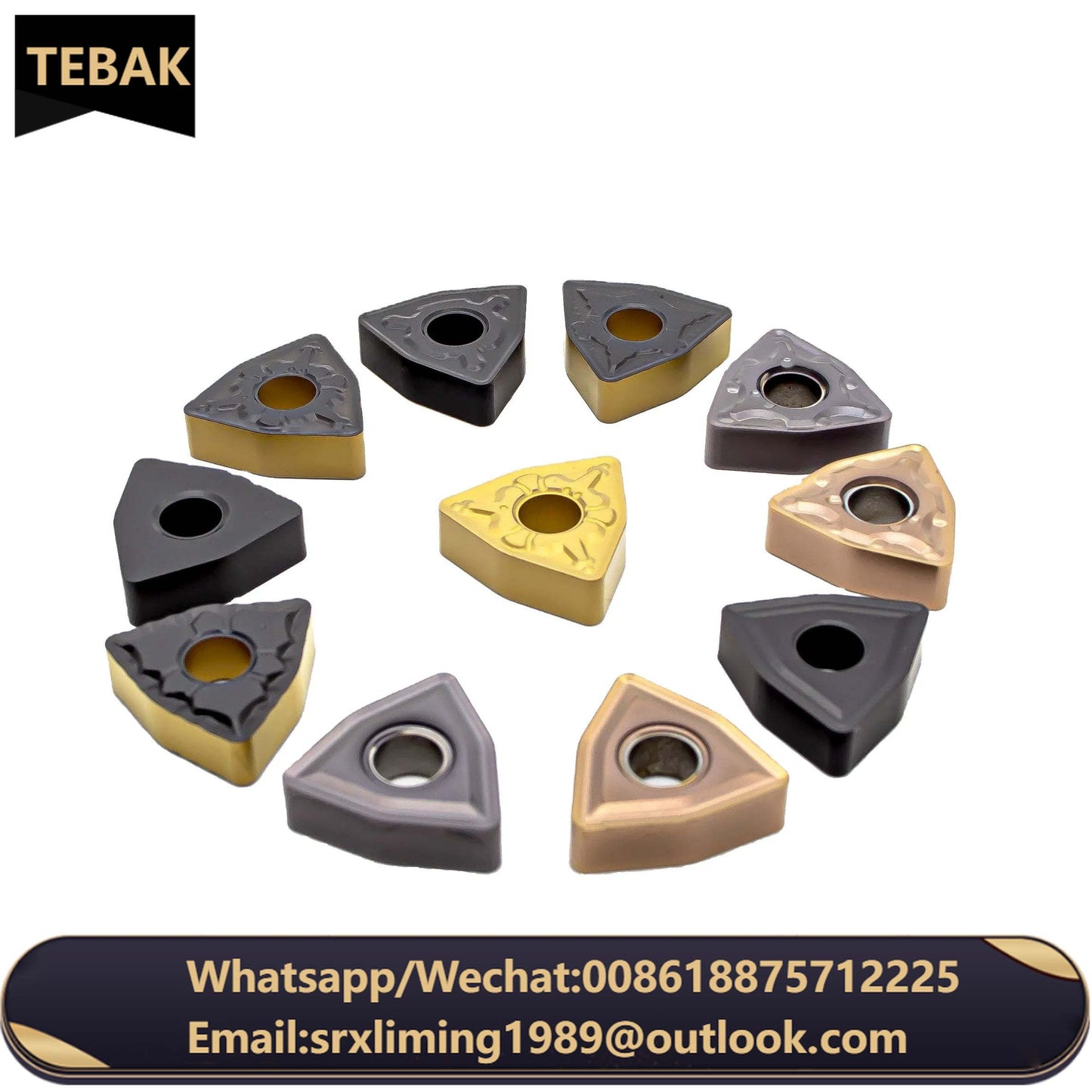 TEBAK Wnmg060408 Wnmg080404 Wnmg080408 Wnmg080412 Wnmg060404 Wnmg 080404 080408 080412 060408 060404 Cnc Turning Carbide Insert