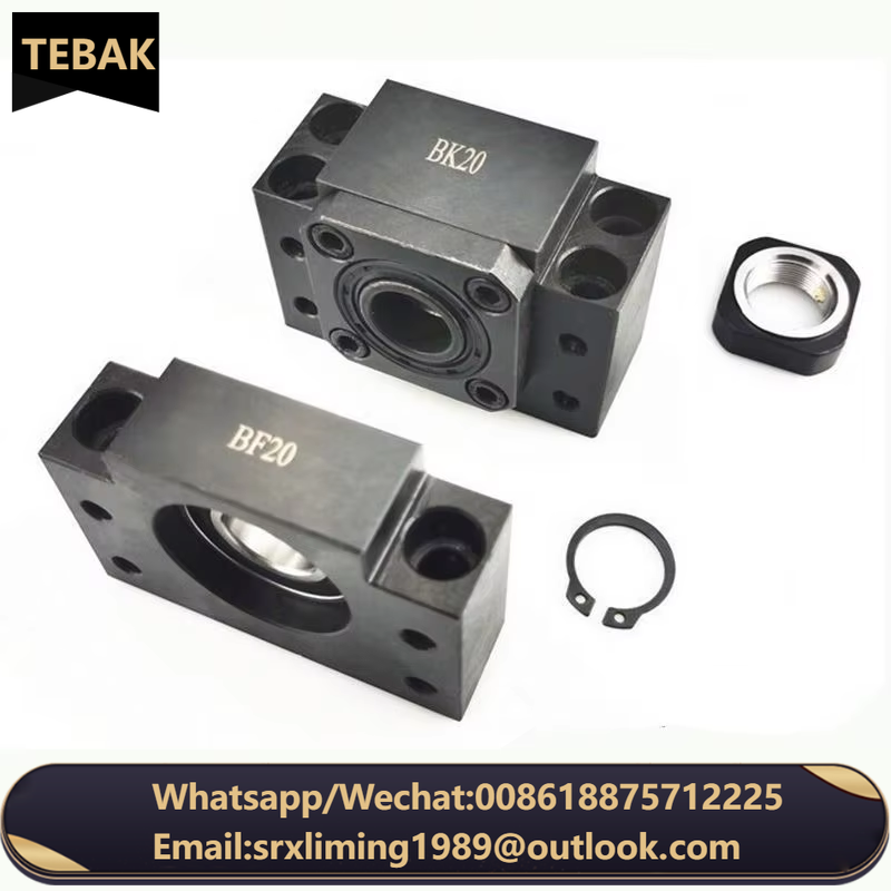 TEBAK D-02 FK10 FK12 FK15 FK20 FK25 Precision Ball Lead Screw Support Set Bearing Seat Lead Screw Bearing Lead Screw Fixing Seat