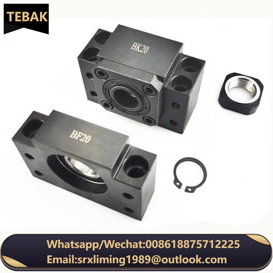 TEBAK D-02 FK10 FK12 FK15 FK20 FK25 Precision Ball Lead Screw Support Set Bearing Seat Lead Screw Bearing Lead Screw Fixing Seat