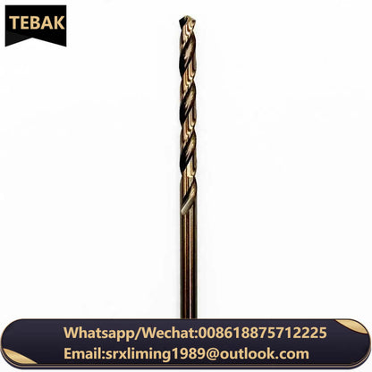 TEBAK DIN338 Fully Ground HSS Drill Bit M2 Power Tool Accessory Twist Drill Bit for Metal Stainless Steel