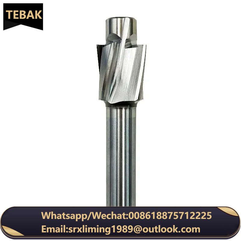 TEBAK Multi Specification High-speed Steel Flat Bottomed Countersunk Drill, Countersunk Drill, Countersunk End Milling Cutter