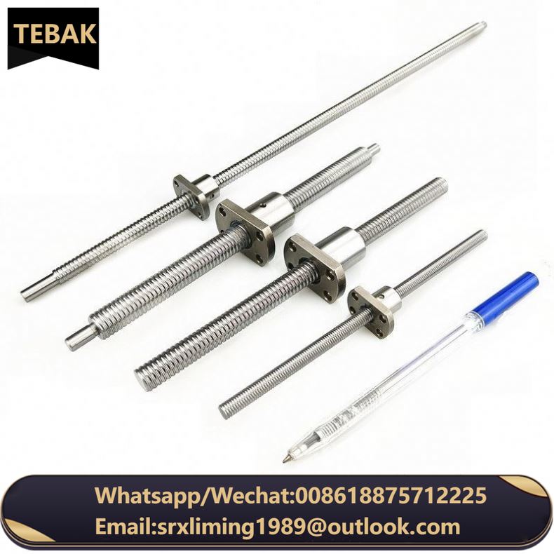 D-13 Linear Motion Mini Ball Screw 0601 0401 0801 Clearance Ball Screw 6mm Diameter Miniature Screw, C3 C5 C7