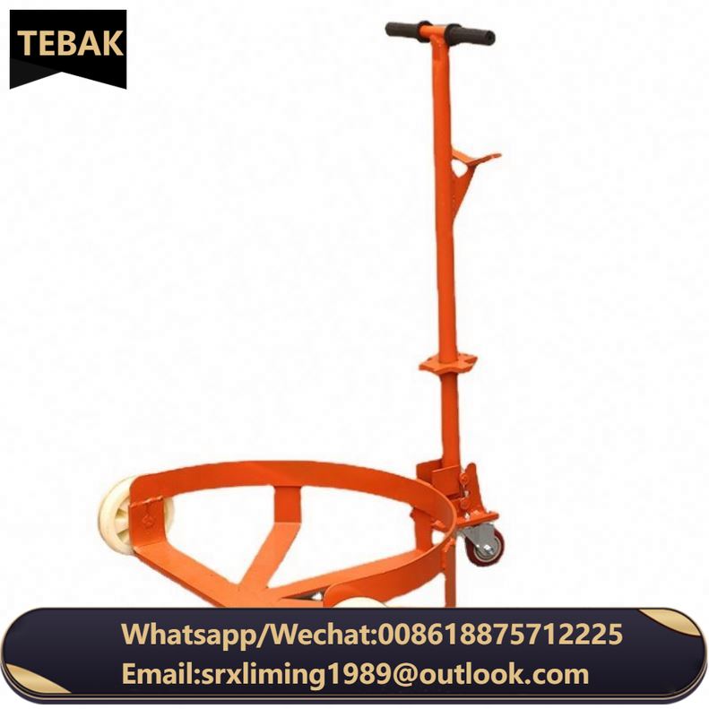 Factory Wholesale Low Tank Mechanical Oil Drum Truck Steel Model Moving Oil Drum Cart Drum Trolley