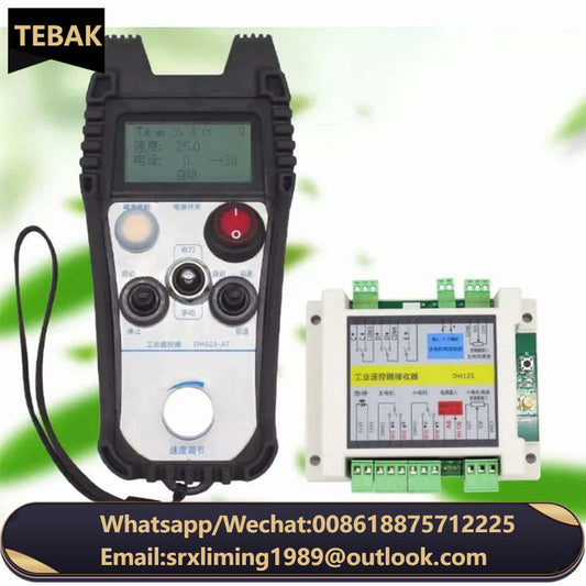 TEBAK Safety Industrial Radio Wireless Remote Controller for Carne Cutters with Receiver Electric Hoist Tower Crane Cyclmotion