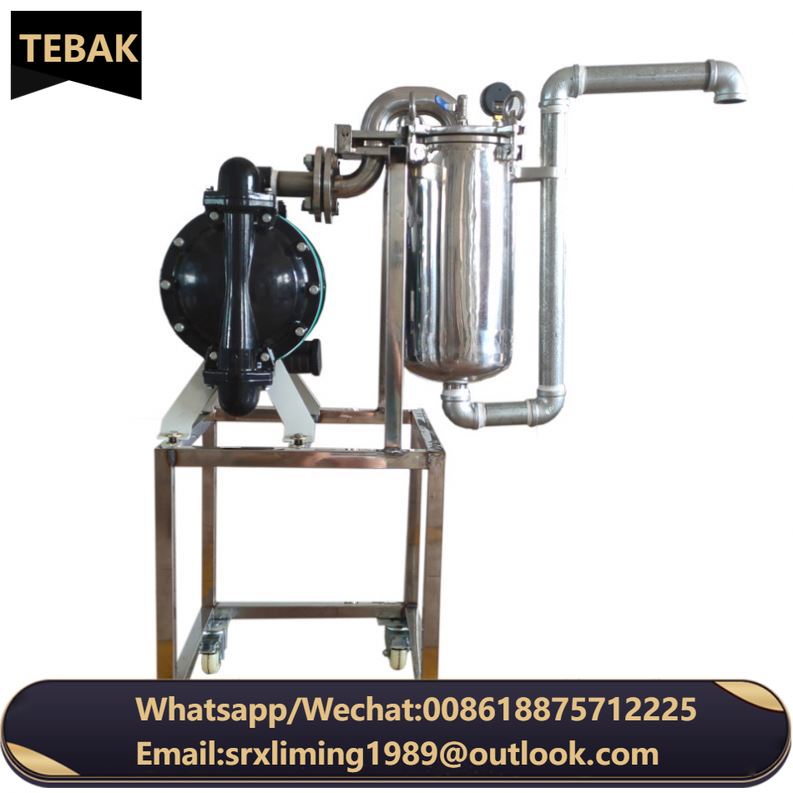 XSH-5 TEBAK High Efficiency Paint Filter Diaphragm Pump Coating Ink Liquid Fertilizer Filtering Machine