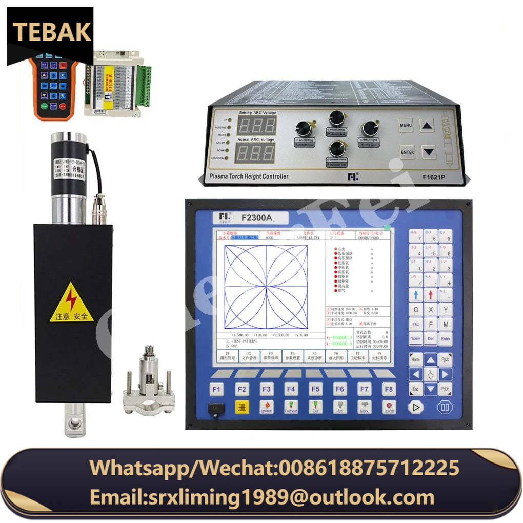 CNC Thc Plasma Controller Kit 2 Axis Cnc System F2300a/f1621/hp105/jykb-100-dc24v/t3/f1510 Plasma Cutter Remote Control