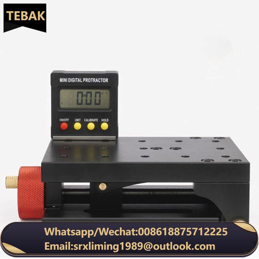 Adjustable Angle Tilt Hole Puncher Multi Woodworking Aluminum Alloy Positioning Fixture Jig Digital Display Inclinometer Black