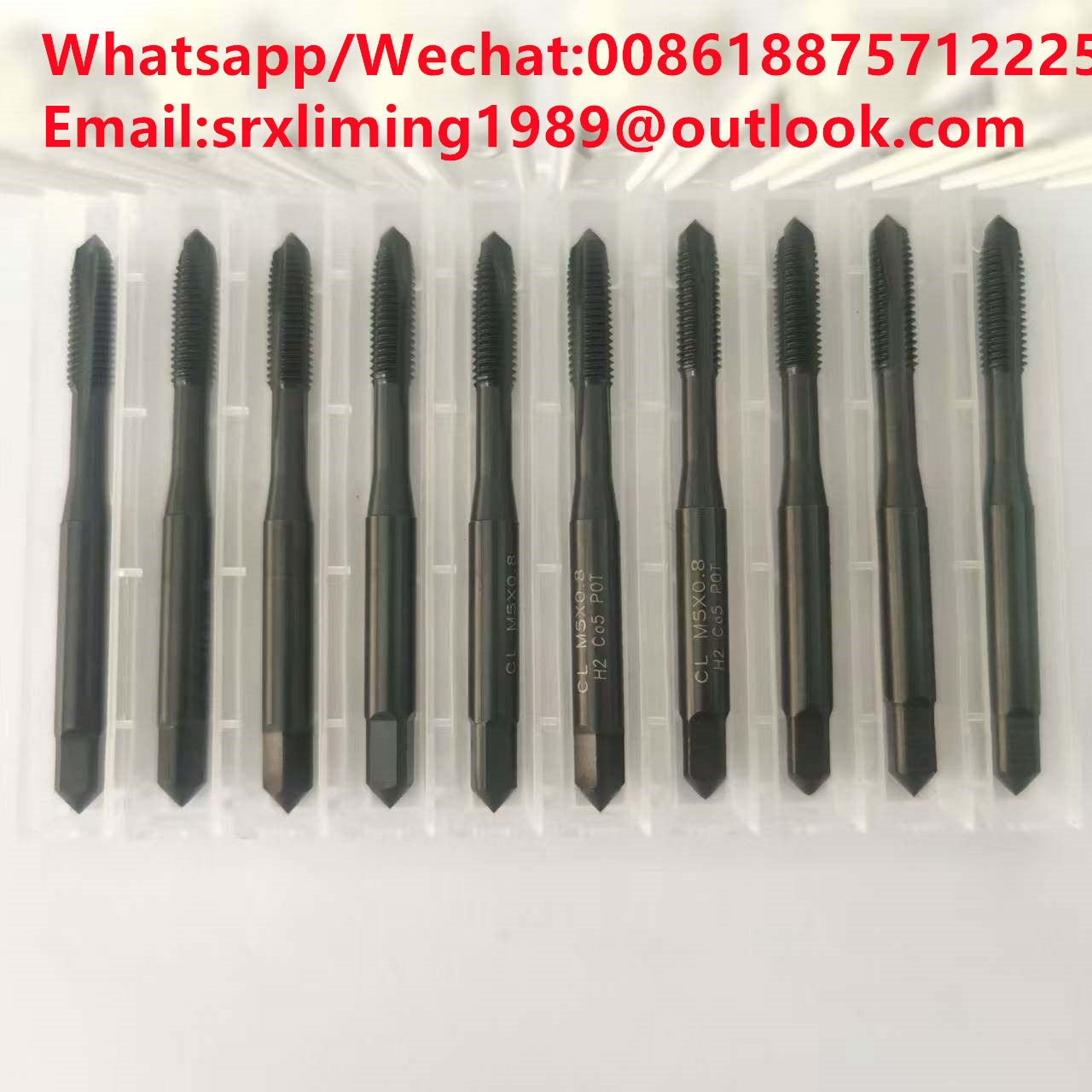 TEBAK Screw Tap Standard Inch and Metric HSS Straight Flute Tap M6 Cutting Taps Coarse and Fine Pitch UNC Machine Tap