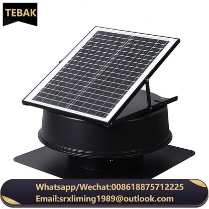 France Solar Upblast Roof Fan Greenhouse Ventilation Warehouse Roof Mount Whirlybird Circulation Extractor for Smoke Extraction
